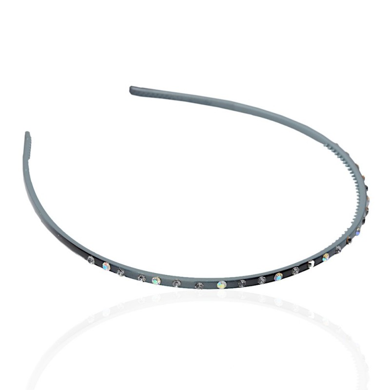 Обруч для волос пластиковый со стразами (2434.4) вариант 11