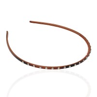 Обруч для волос пластиковый со стразами (2434.4) вариант 04