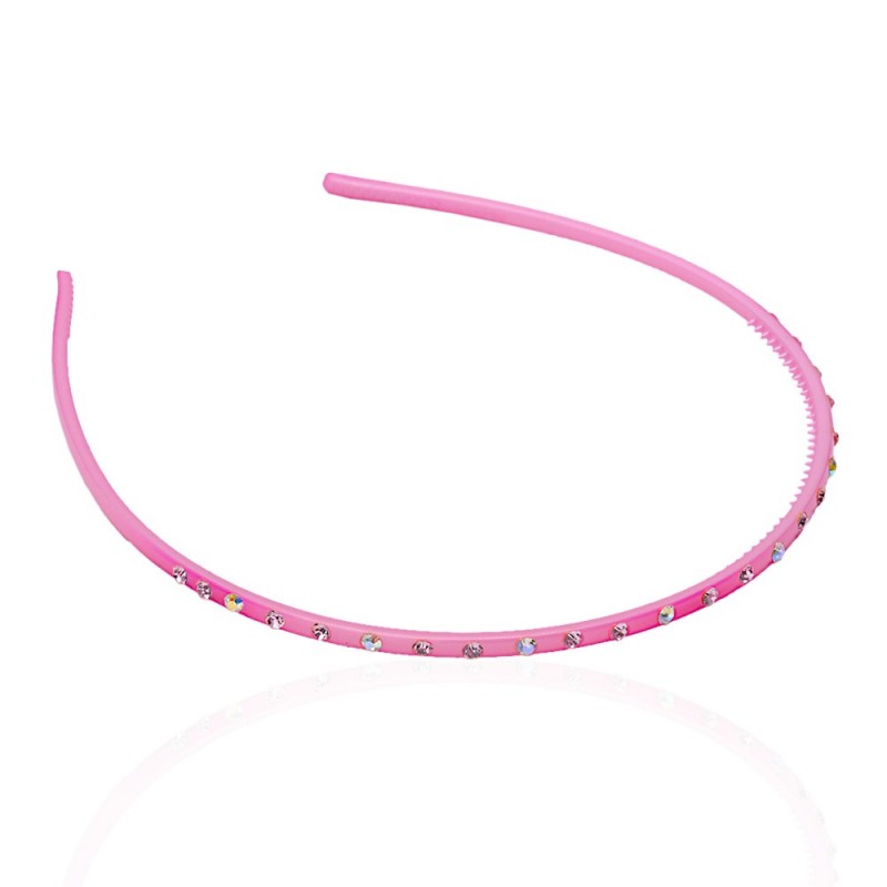 Обруч для волос пластиковый со стразами (2434.4) вариант 05