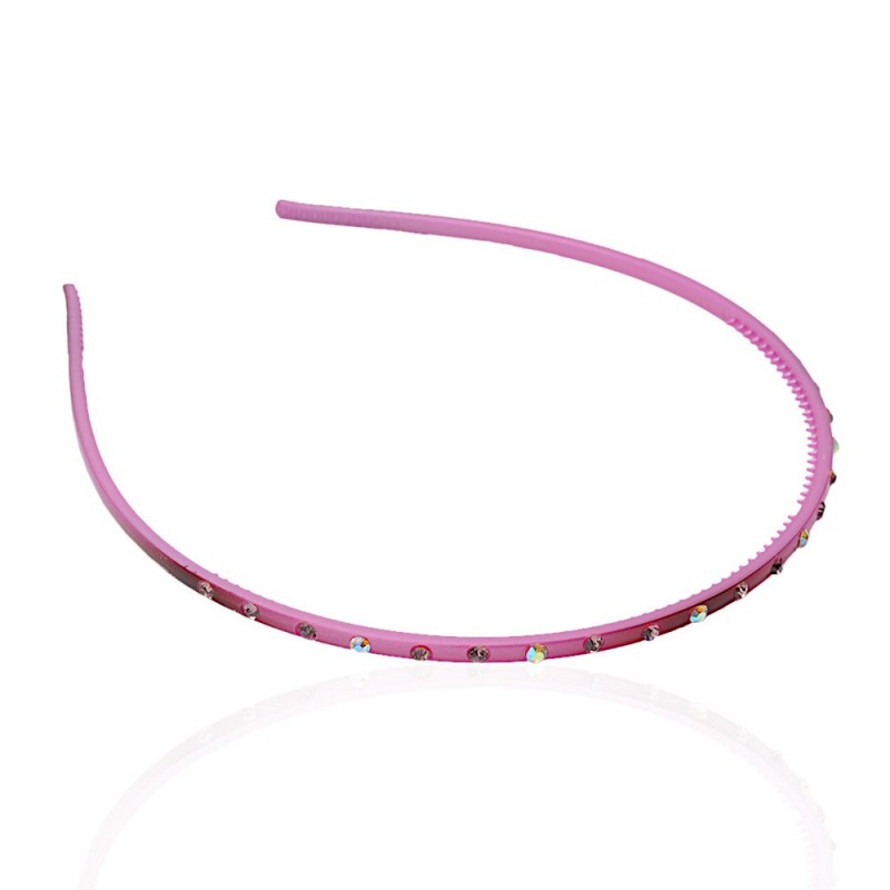 Обруч для волос пластиковый со стразами (2434.4) вариант 07