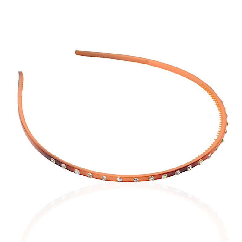 Обруч для волос пластиковый со стразами (2434.4) вариант 08