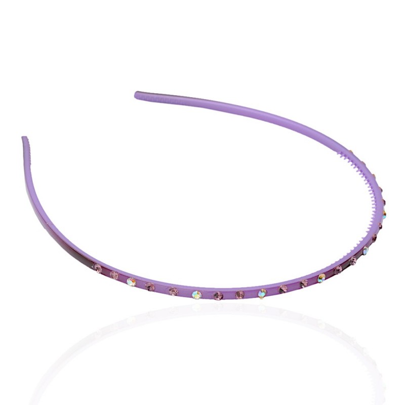 Обруч для волос пластиковый со стразами (2434.4) вариант 09