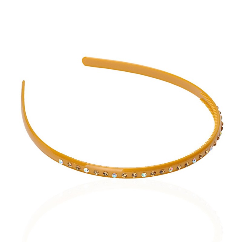 Обруч для волос пластиковый со стразами (2535.2) вариант 10