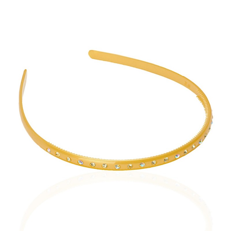 Обруч для волос пластиковый со стразами (2535.2) вариант 07