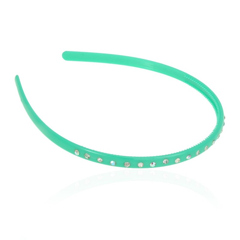 Обруч для волос пластиковый со стразами (2535.1) вариант 10