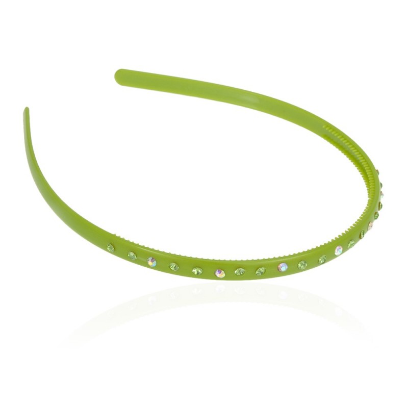 Обруч для волос пластиковый со стразами (2535.1) вариант 05