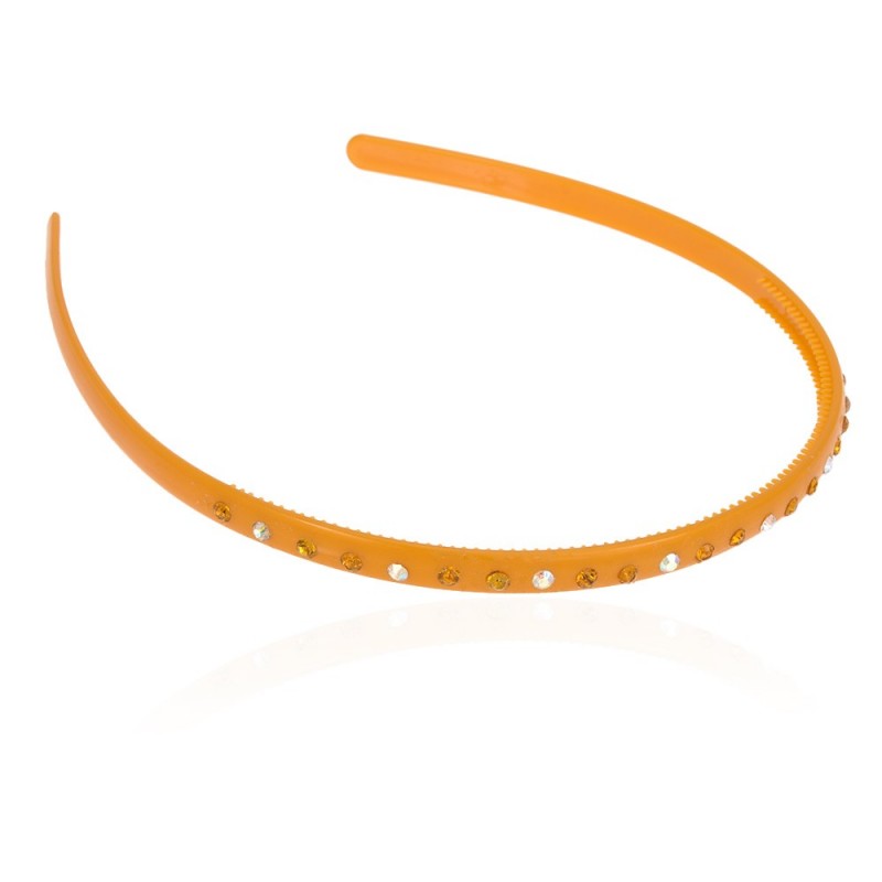 Обруч для волос пластиковый со стразами (2535.1) вариант 06