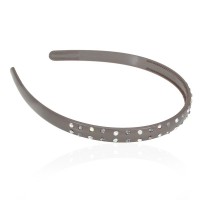 Обруч для волос пластиковый со стразами (2539) вариант 10