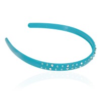 Обруч для волос пластиковый со стразами (2539) вариант 11