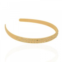 Обруч для волос пластиковый со стразами (2539) вариант 13