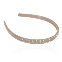 Обруч для волос пластиковый со стразами (2539) вариант 04