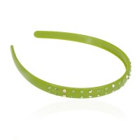 Обруч для волос пластиковый со стразами (2539) вариант 06