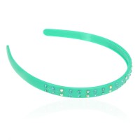 Обруч для волос пластиковый со стразами (2539) вариант 08