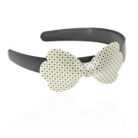 Обруч для волос пластиковый с бантом (3530) вариант 01