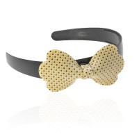 Обруч для волос пластиковый с бантом (3530) вариант 02