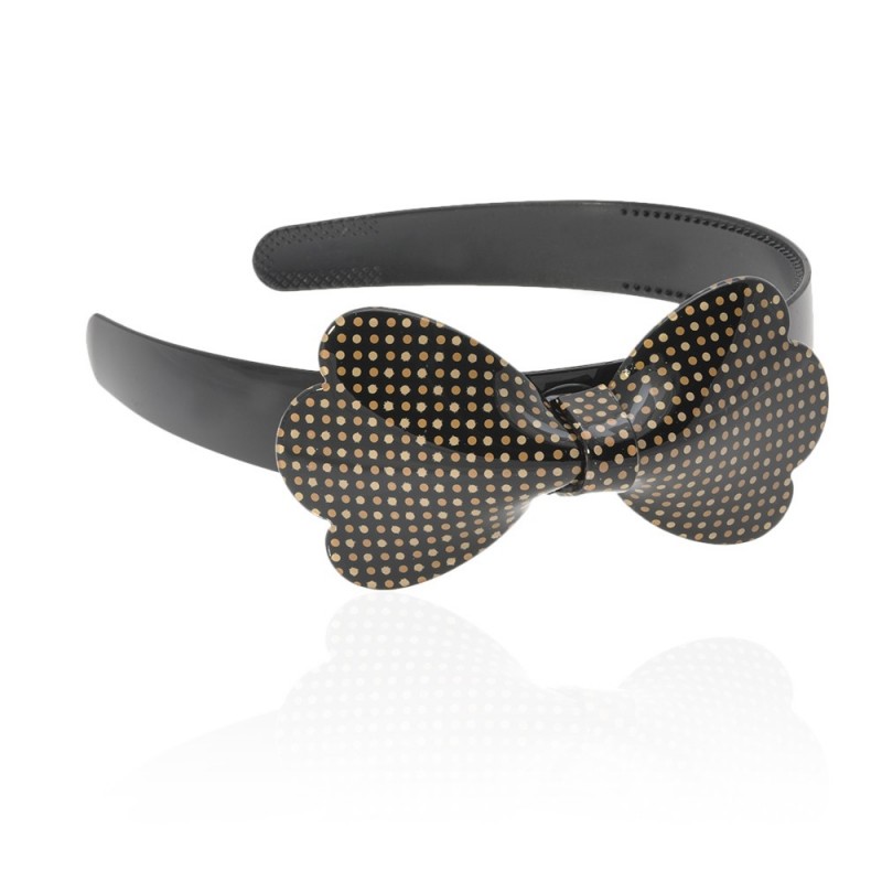 Обруч для волос пластиковый с бантом (3530) вариант 04