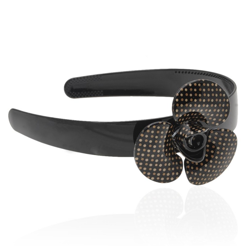 Обруч для волос пластиковый с бантом (3543) вариант 02