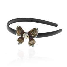 Обруч для волос пластиковый с украшением 3818) вариант 02