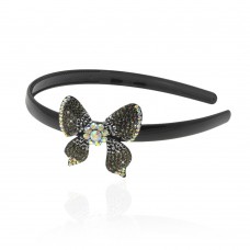 Обруч для волос пластиковый с украшением 3818) вариант 04