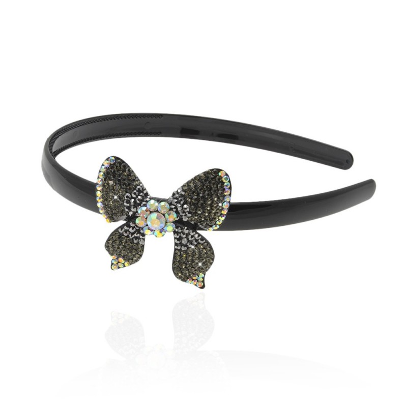 Обруч для волос пластиковый с украшением 3818) вариант 04