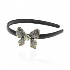 Обруч для волос пластиковый с украшением 3818) вариант 05