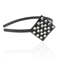 Обруч для волос пластиковый с украшением (5294) вариант 01