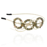 Обруч для волос с украшениями из страз (7061) вариант 06