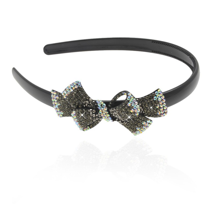 обруч для волос пластиковый с украшением (8478) вариант 01