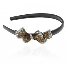 обруч для волос пластиковый с украшением (8478) вариант 02