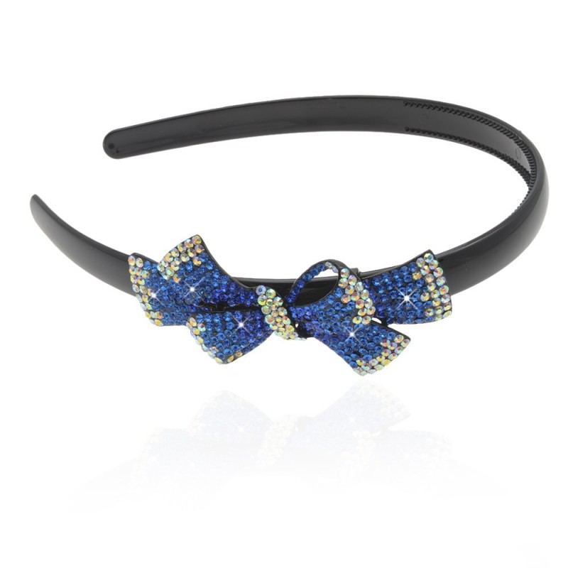 обруч для волос пластиковый с украшением (8478) вариант 03