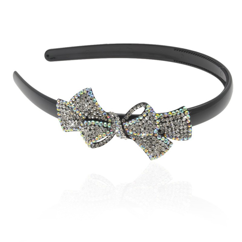 обруч для волос пластиковый с украшением (8478) вариант 05
