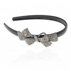 обруч для волос пластиковый с украшением (8478) вариант 06