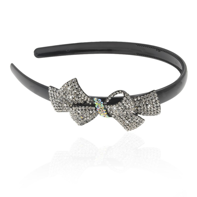 обруч для волос пластиковый с украшением (8478) вариант 06