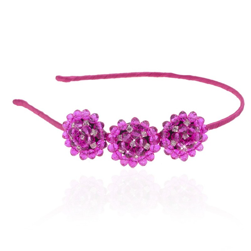 Обруч для волос с украшениями из страз (8615) вариант 04