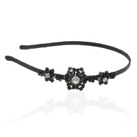 Обруч для волос с украшениями из страз (8618) вариант 04