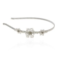 Обруч для волос с украшениями из страз (8618) вариант 06