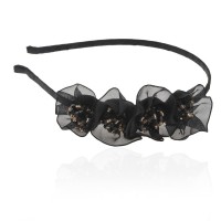 Обруч для волос с украшениями из страз (8620) вариант 01