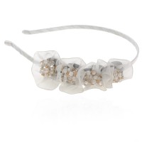 Обруч для волос с украшениями из страз (8620) вариант 04
