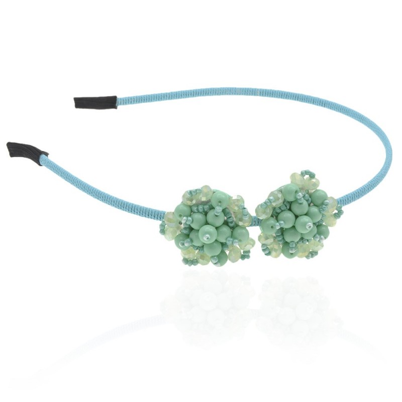 Обруч для волос с украшениями из страз (8621) вариант 05