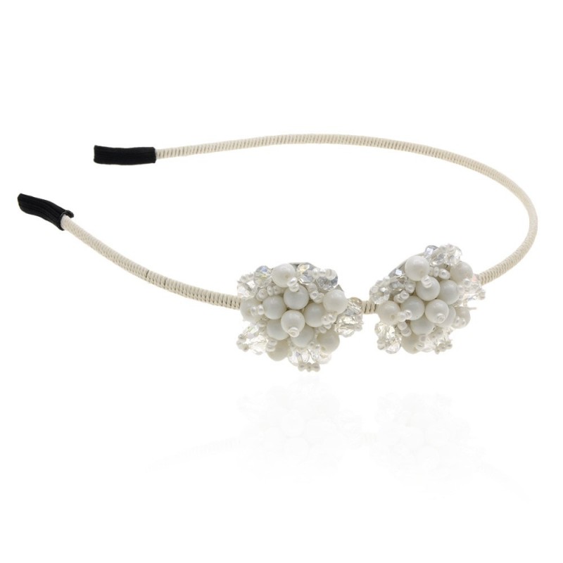 Обруч для волос с украшениями из страз (8621) вариант 06