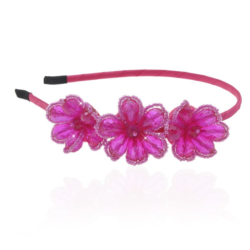 Обруч для волос с украшениями из страз (8622) вариант 02