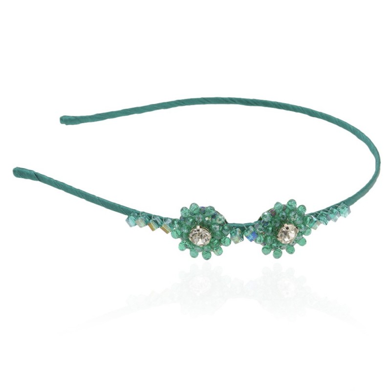 Обруч для волос с украшениями из страз (8625) вариант 01