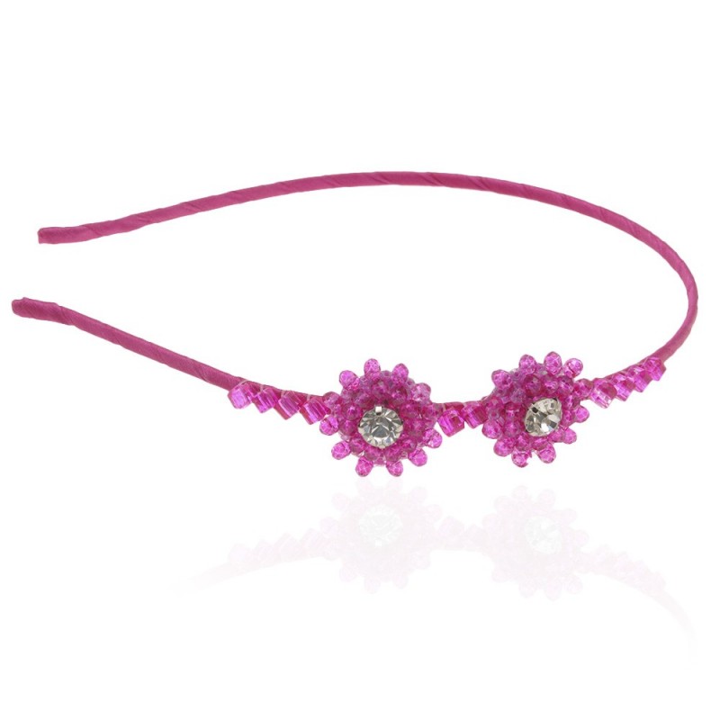 Обруч для волос с украшениями из страз (8625) вариант 03