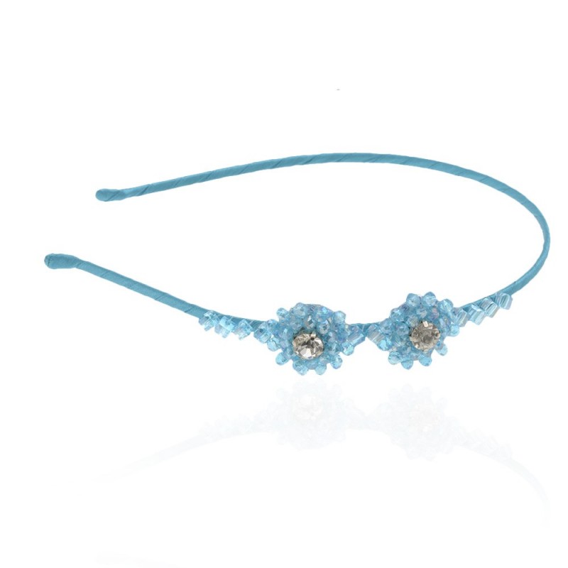 Обруч для волос с украшениями из страз (8625) вариант 04