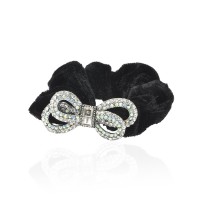 Велюровая резинка для волос с украшением (10130)