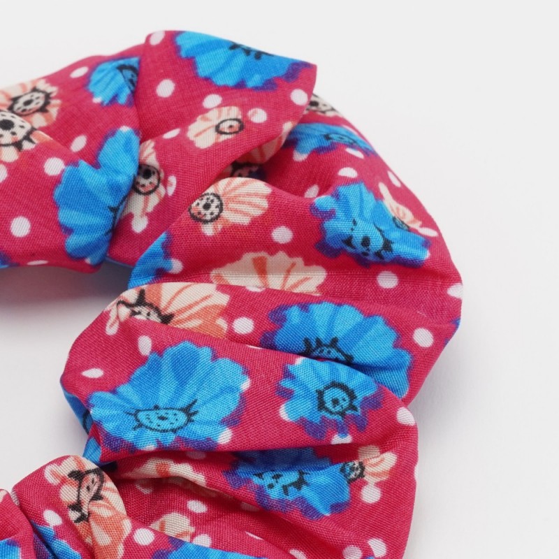 Резинка для волос из шифоновой ткани (16032) вариант 07