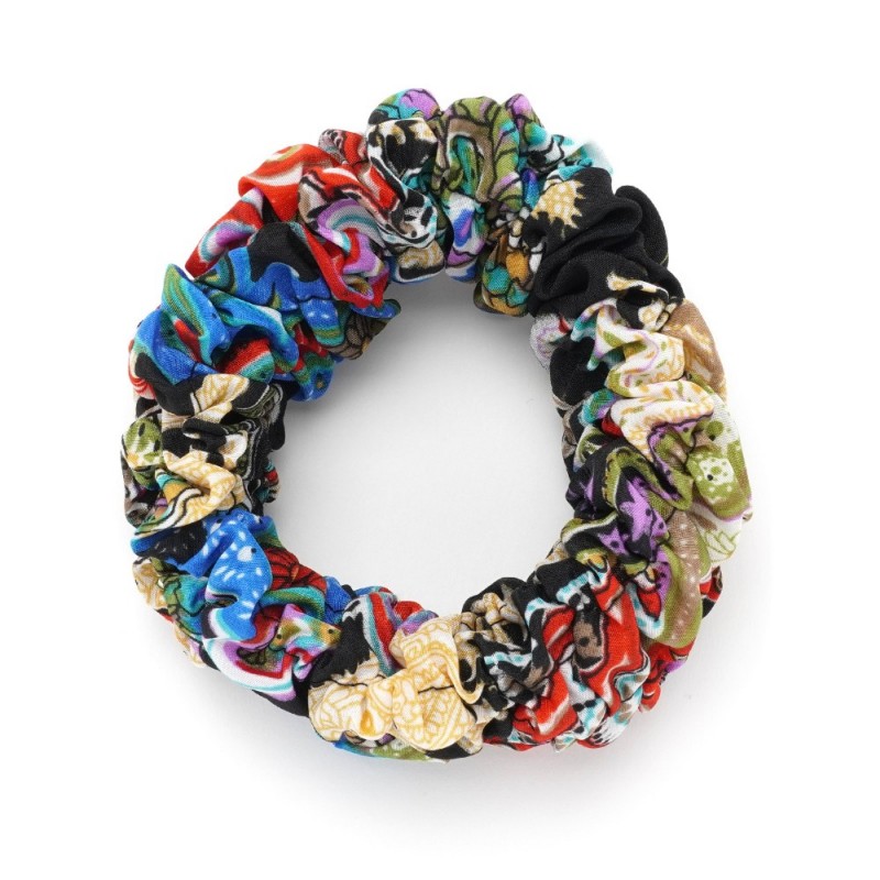 Резинка для волос объёмная из шифоновой ткани (16043) вариант 01