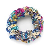 Резинка для волос объёмная из шифоновой ткани (16043) вариант 04