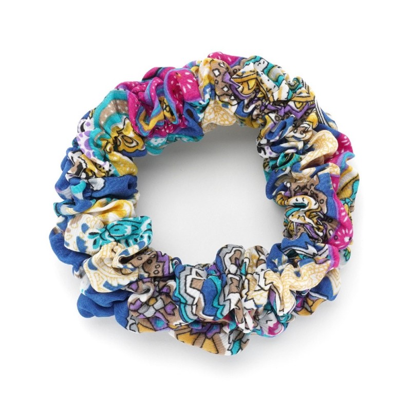 Резинка для волос объёмная из шифоновой ткани (16043) вариант 04