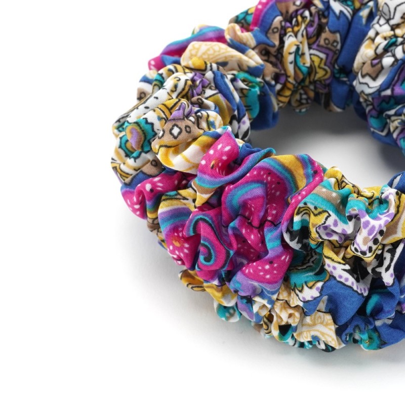 Резинка для волос объёмная из шифоновой ткани (16043) вариант 04